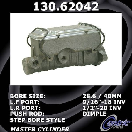 Centric Parts Premium Brake Master Cylinder, 130.62042 130.62042